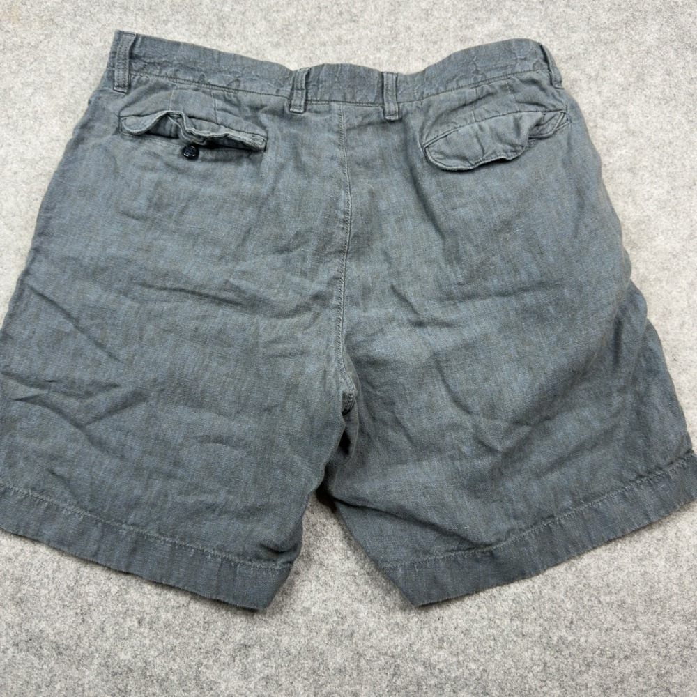 J.Crew Mens 100% Linen 8.5 Inch Inseam Shorts‎ Blue Size 34 - Picture 3 of 5